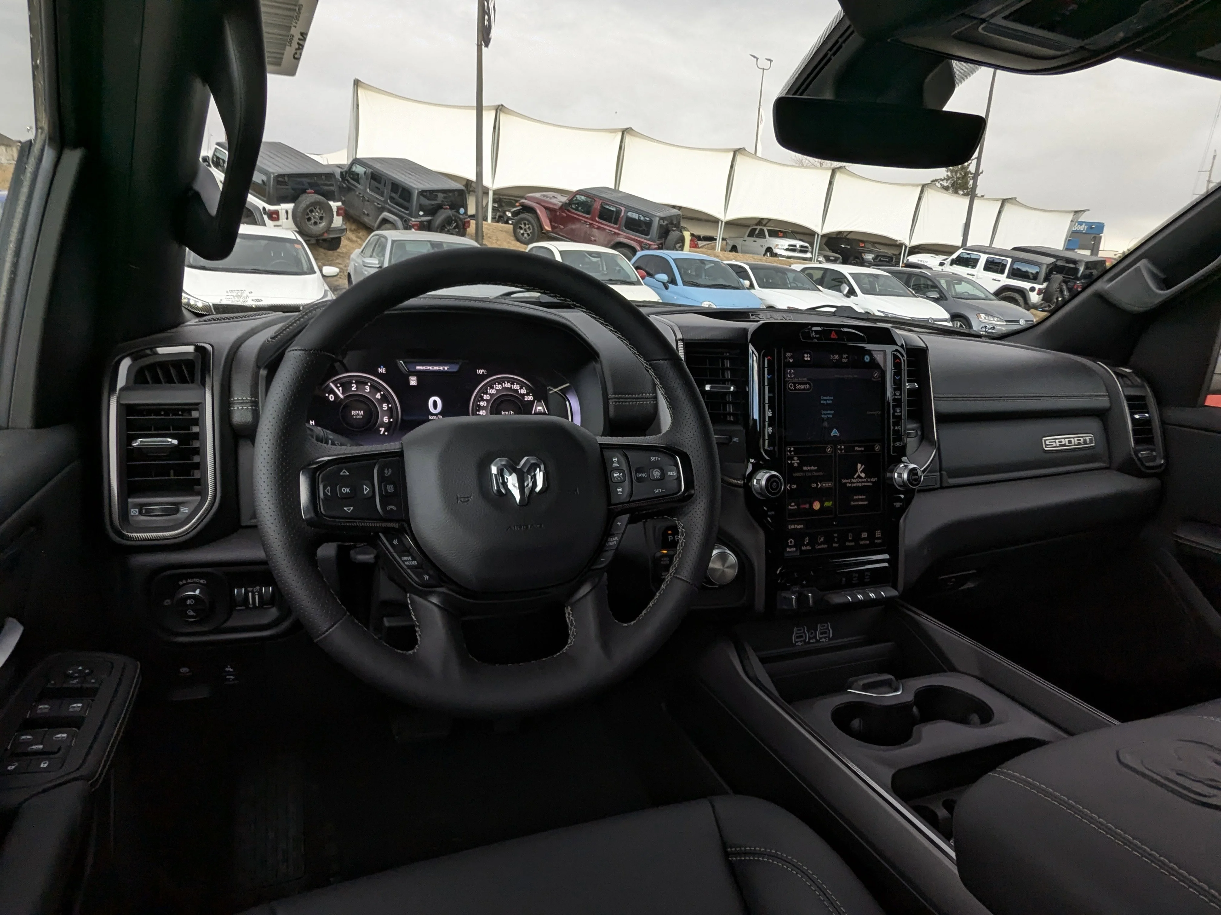 New 2026 Black RAM Sport - 360 Parking Cams - Adaptive Cruise - 12 Display Uconnect 5 W Nav & Tons More! image 26