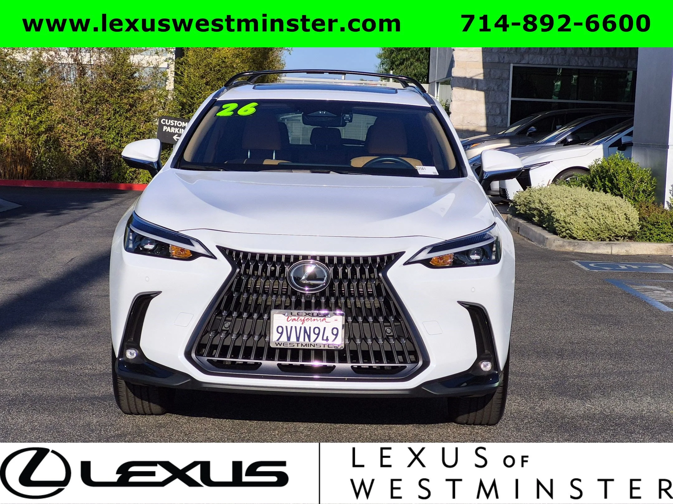 Certified Used 2026 WHITE NOVA GF. Lexus NX 350h Premium image 4