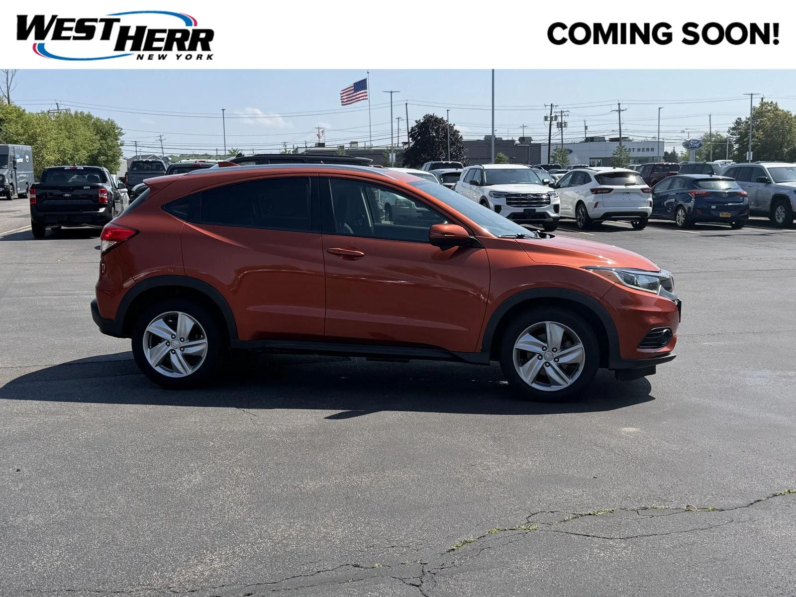 Used 2020 Orangeburst Metallic Honda EX image 1