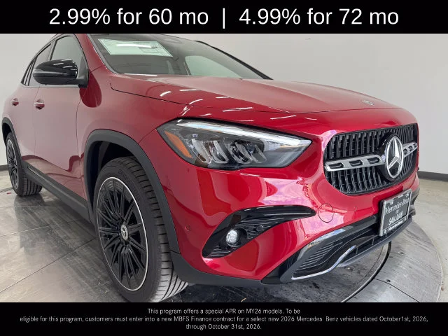 New 2026 MANUFAKTUR Patagonia Red Metallic Mercedes-Benz GLA 250 image 1