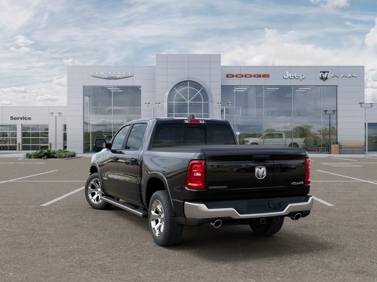 New 2026 Diamond Black Crystal Pearl-Coat Exterior Paint RAM Big Horn/Lone Star image 30