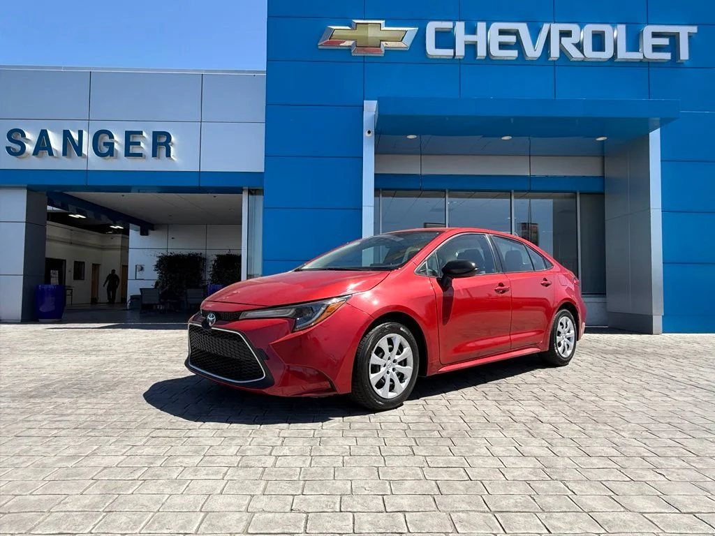 Used 2021 Red Toyota LE image 2