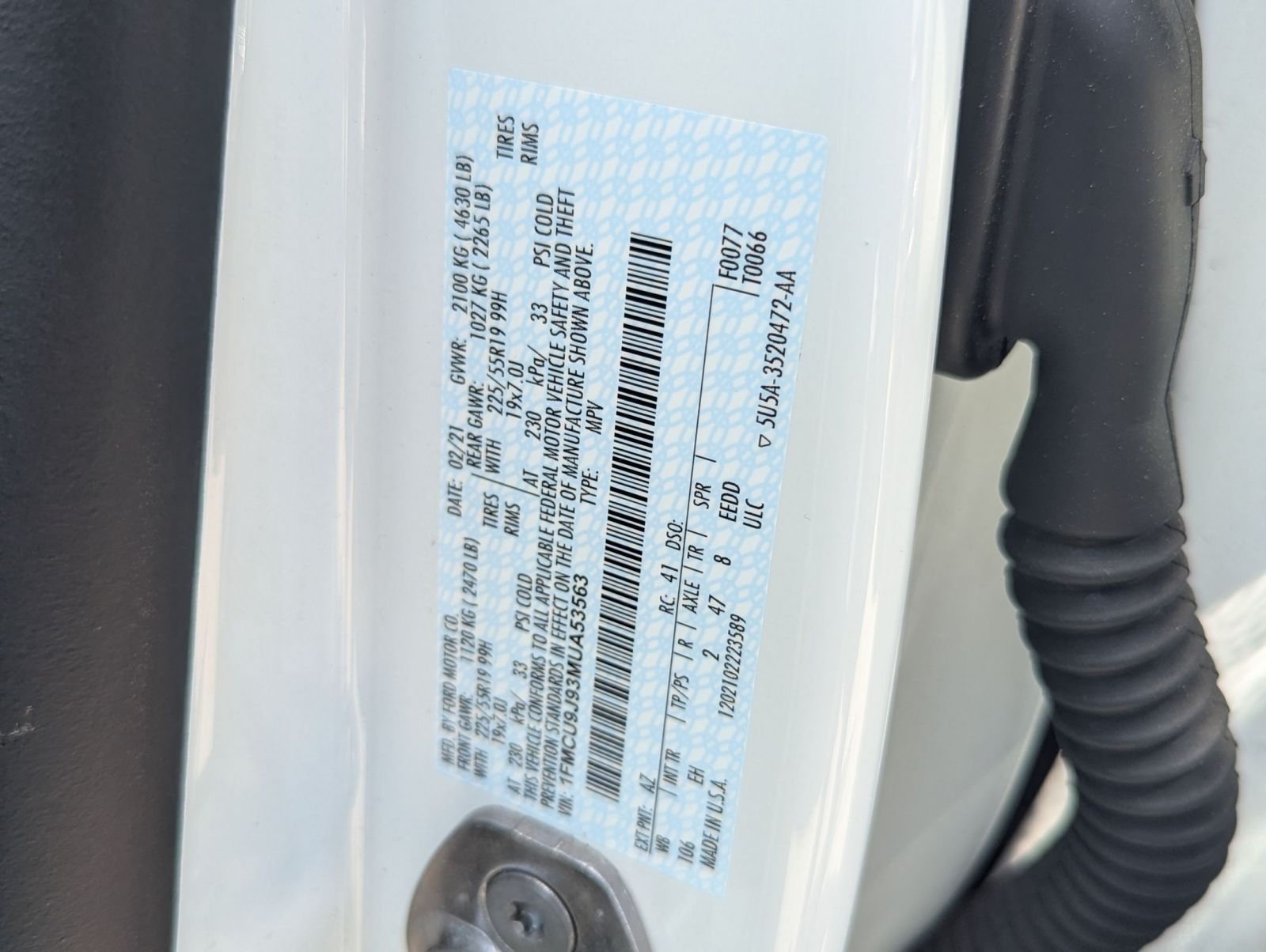 Used 2021 White Ford Titanium image 29