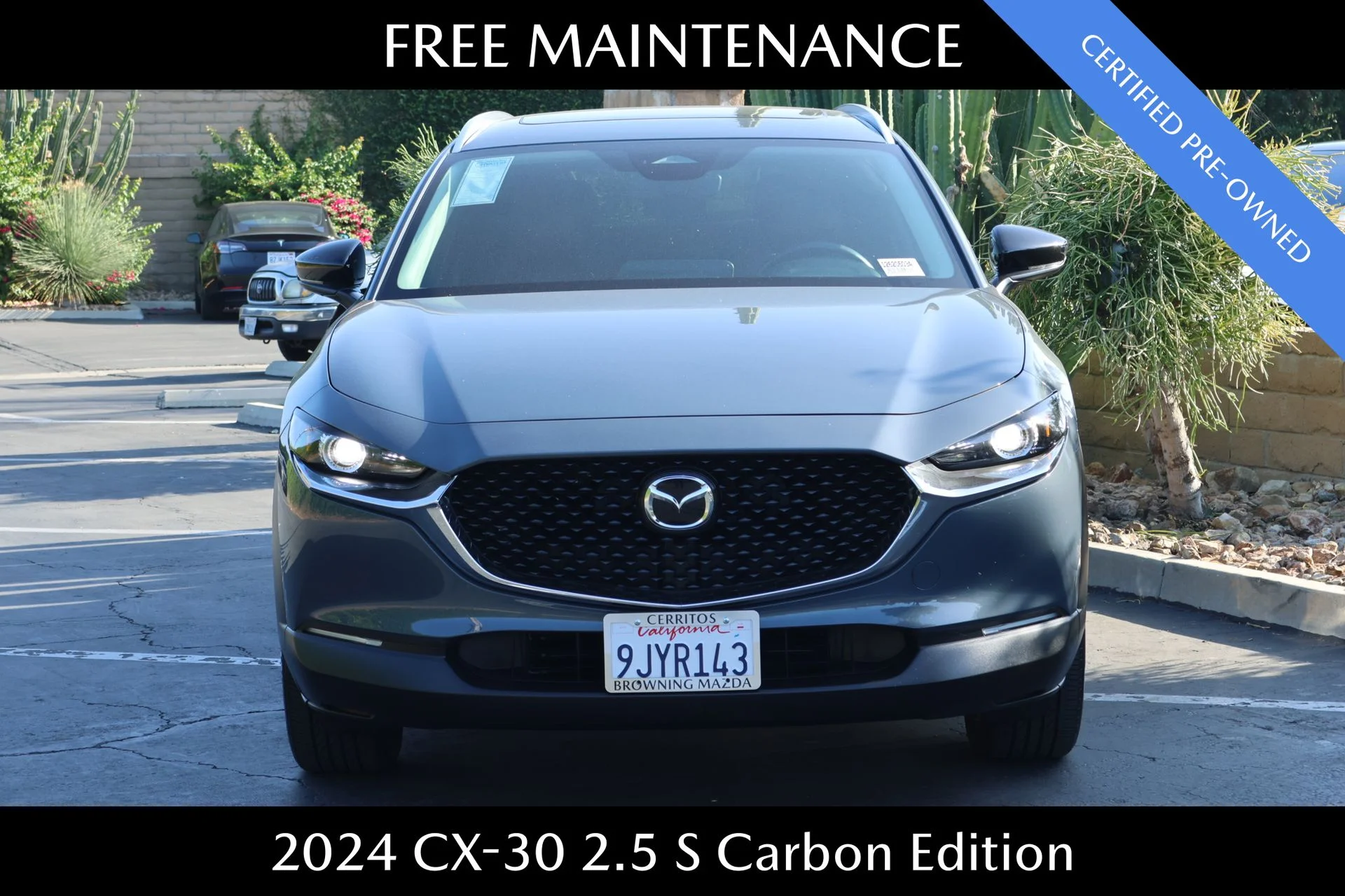 Certified Used 2024 Gray Mazda 2.5 S Carbon Edition image 3