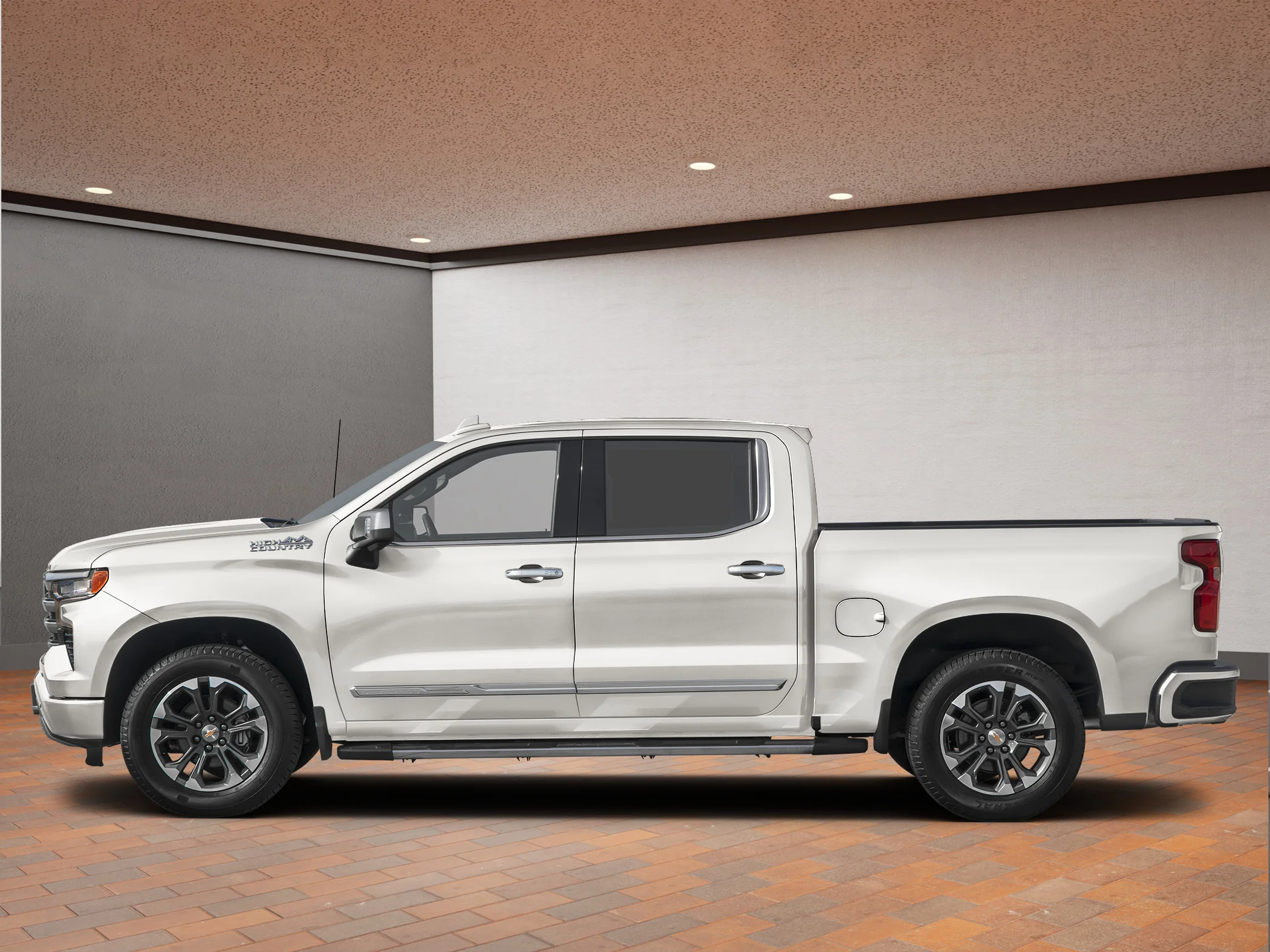 New 2026 White Chevrolet Crew Cab Short Box 4-Wheel Drive High Country image 3