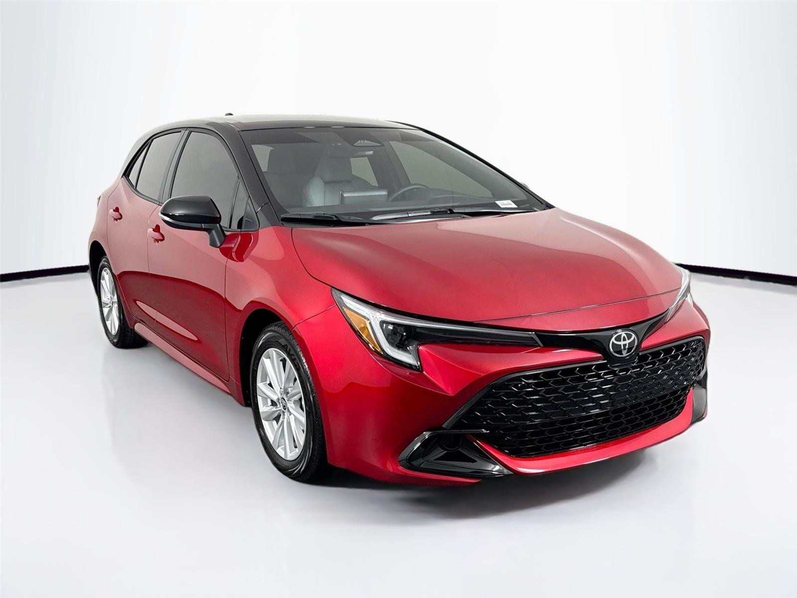Certified Used 2026 Finish Line Red w/Midnight Black Metallic Roof Toyota SE image 8