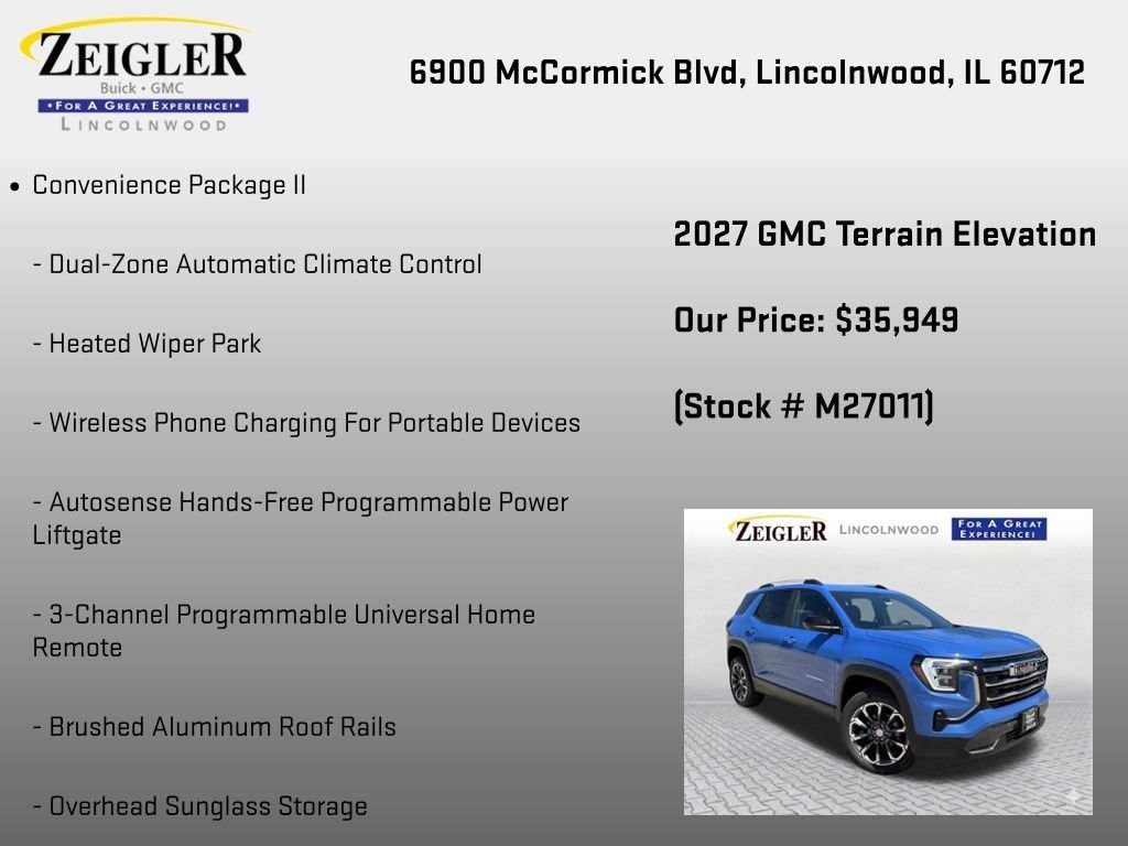 New 2027 Rapids Metallic GMC Elevation image 12