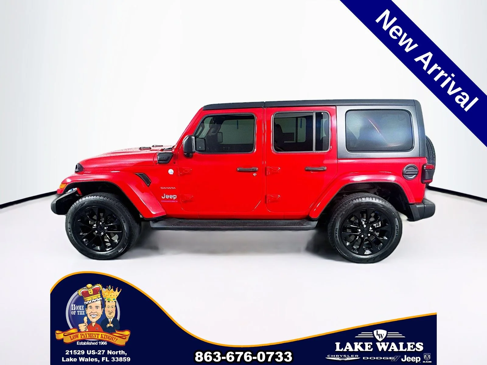 Used 2023 Red Jeep Sahara 4xe image 4