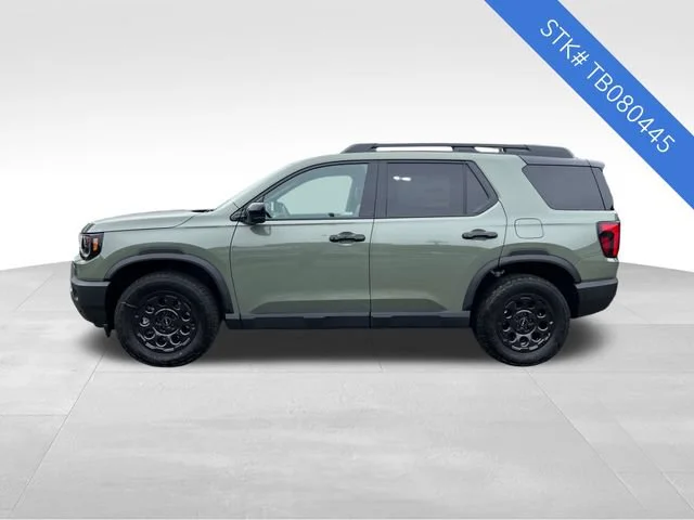 New 2026 Ash Green Metallic Honda TrailSport Elite Blackout image 4