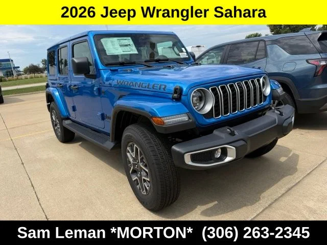 New 2026 Jeep Wrangler Sahara 4D Sport Utility in Central IL