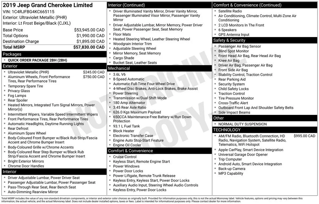 Used 2019 Red Jeep Limited image 2