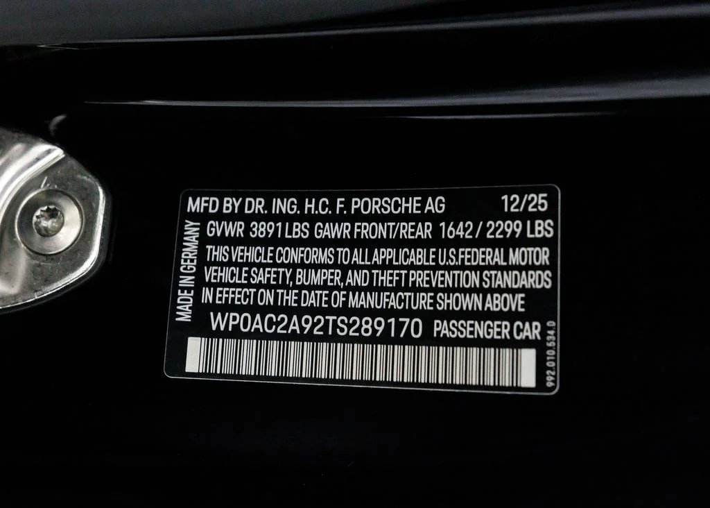 Used 2026 Black Porsche GT3 Manual image 33