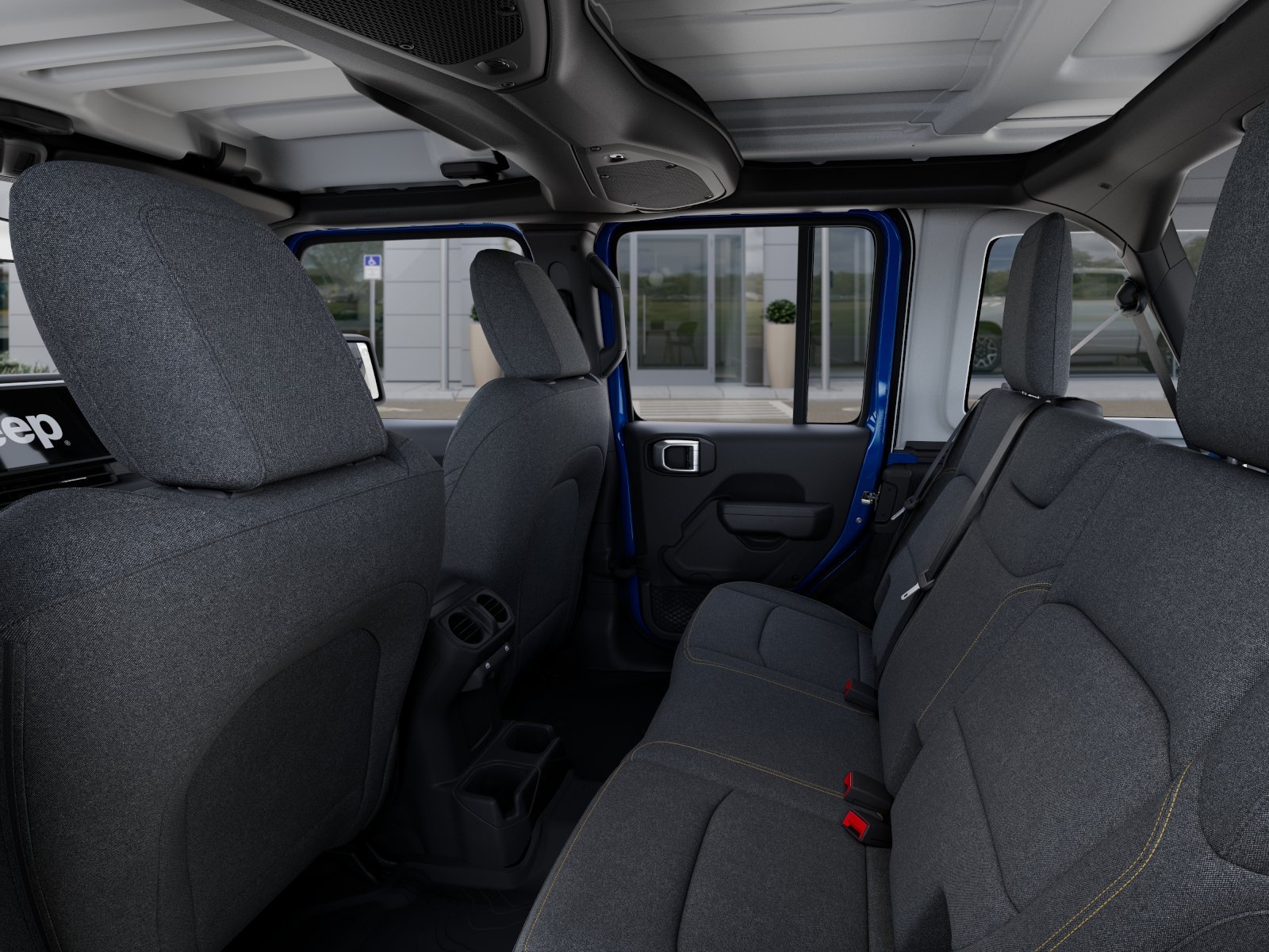 New 2025 Hydro Blue Pearl-Coat Exterior Paint Jeep 4-Door Sport S 4x4 image 49