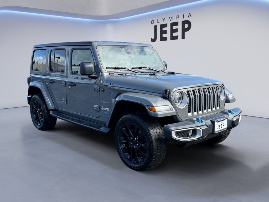 Used 2022 Gray Jeep Unlimited Sahara 4xe image 9