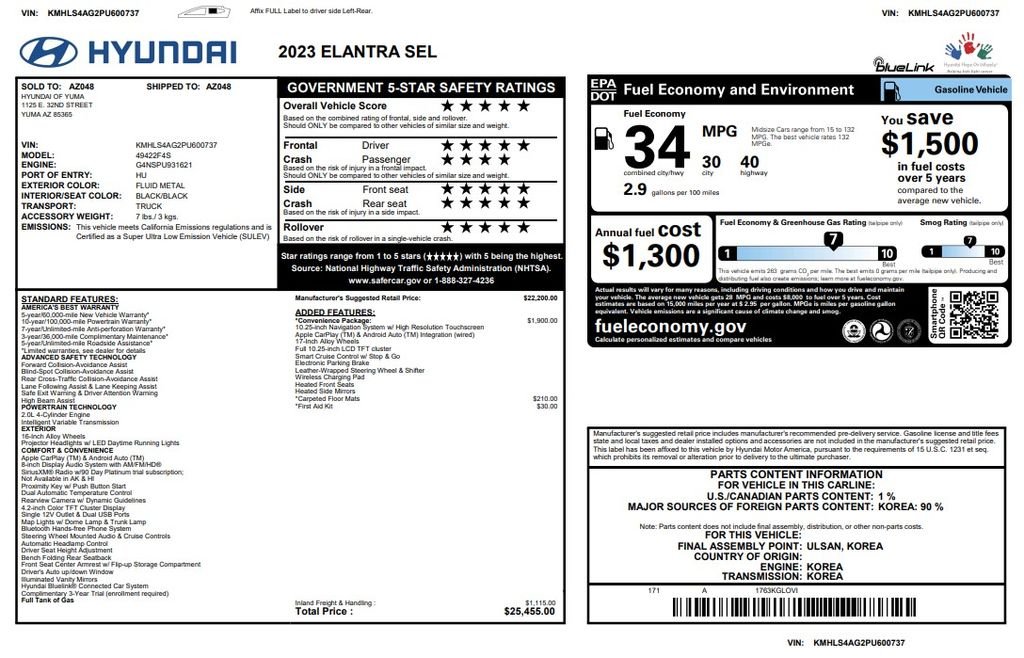 Used 2023  Hyundai SEL image 4