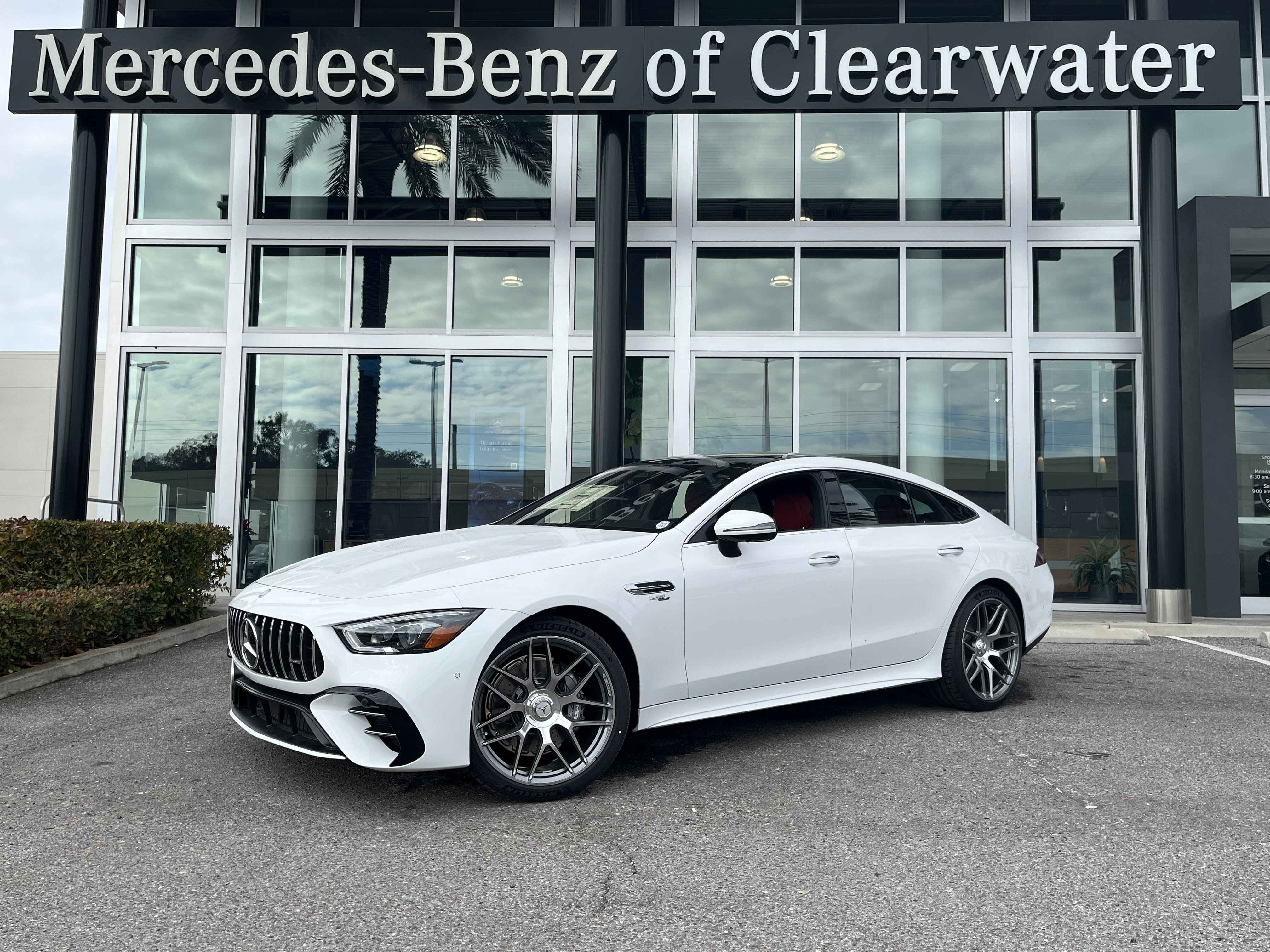 New 2026 MANUFAKTUR Moonlight White Metallic Mercedes-Benz AMG® GT 53 image 1