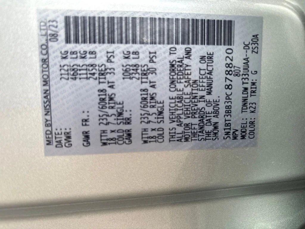 Used 2023 Silver Nissan SV image 13