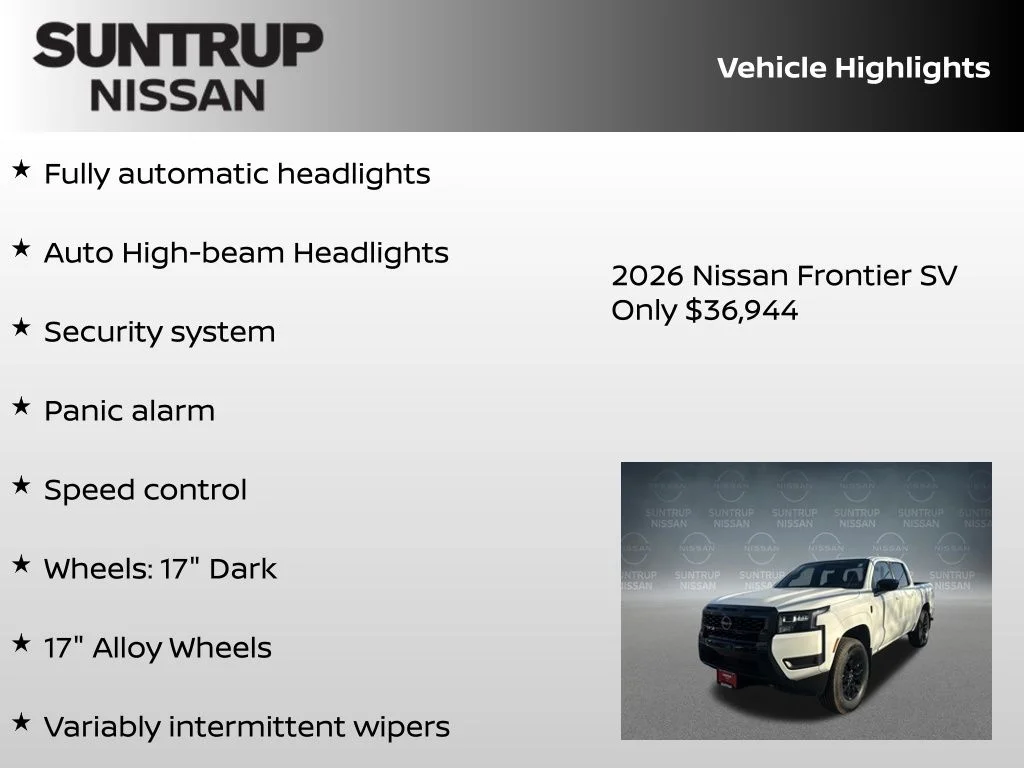 New 2026 White Nissan SV image 30