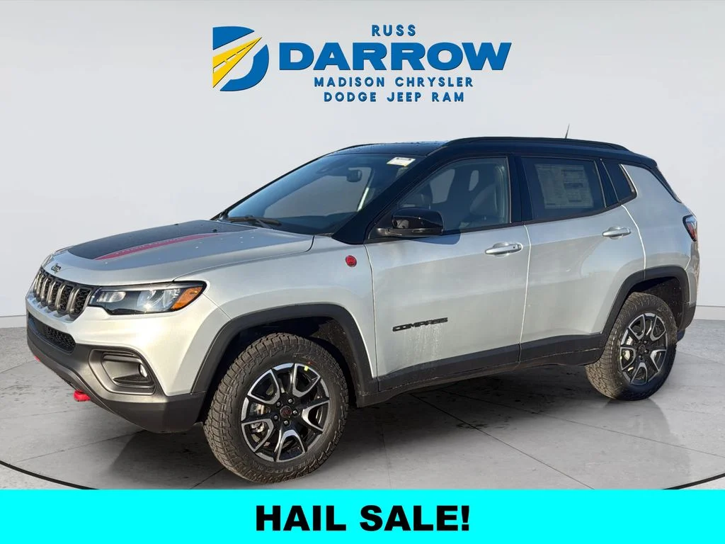 New 2026 Silver Zynith Metallic Clear-Coat Exterior Paint Jeep Trailhawk image 1