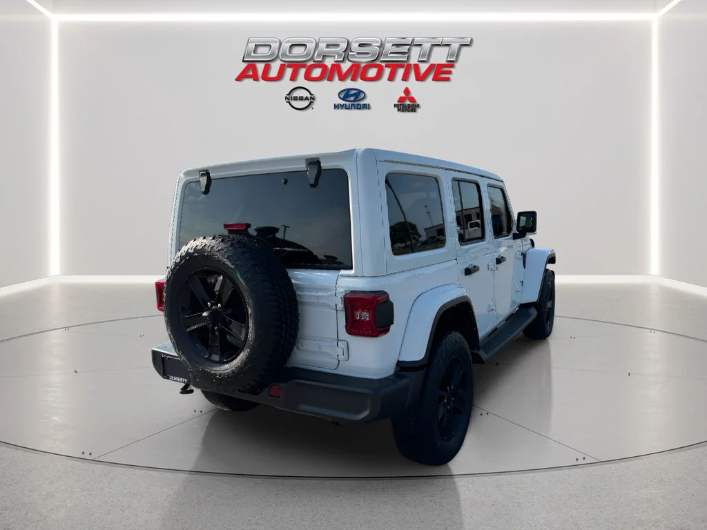 Used 2023 Bright White Jeep Sahara Altitude image 6