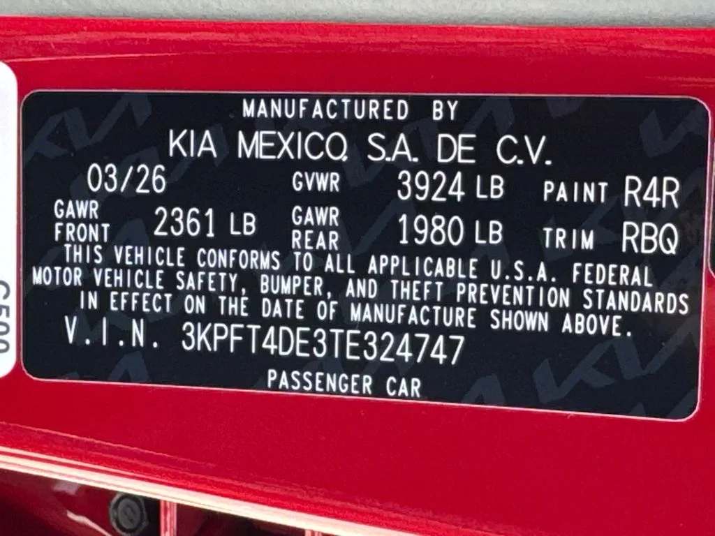 New 2026 Currant Red Kia LXS image 30
