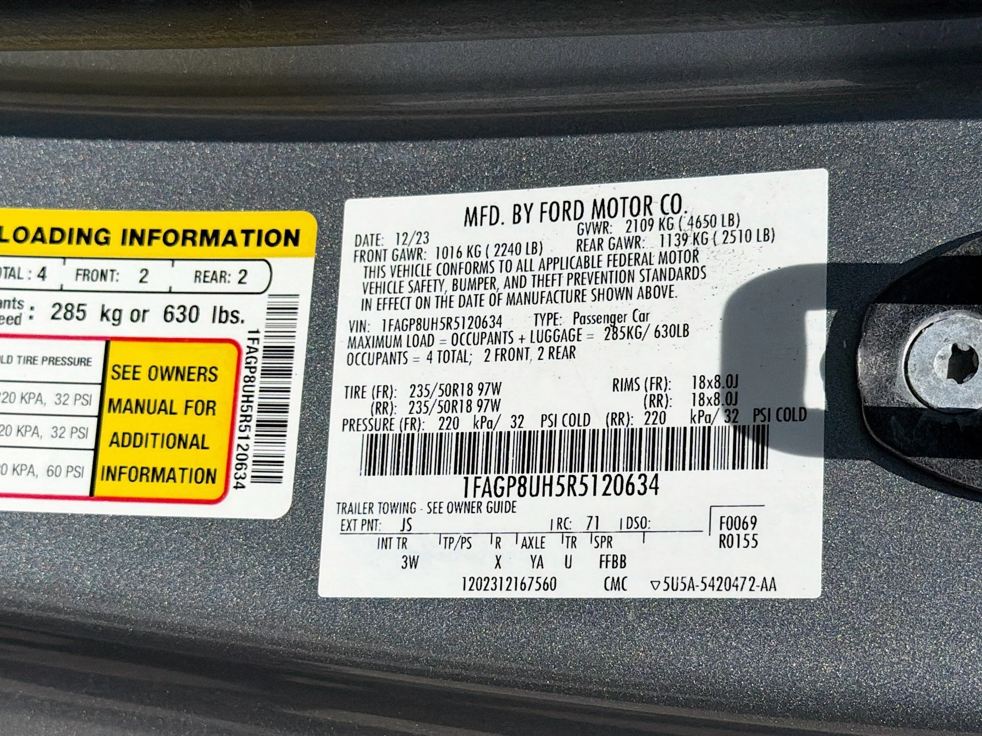 Used 2024 Silver Metallic Ford EcoBoost Premium image 41