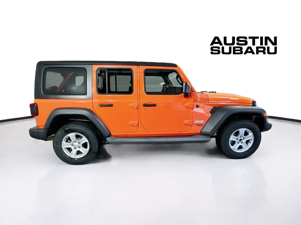 Used 2018 Orange Jeep Unlimited Sport S image 8