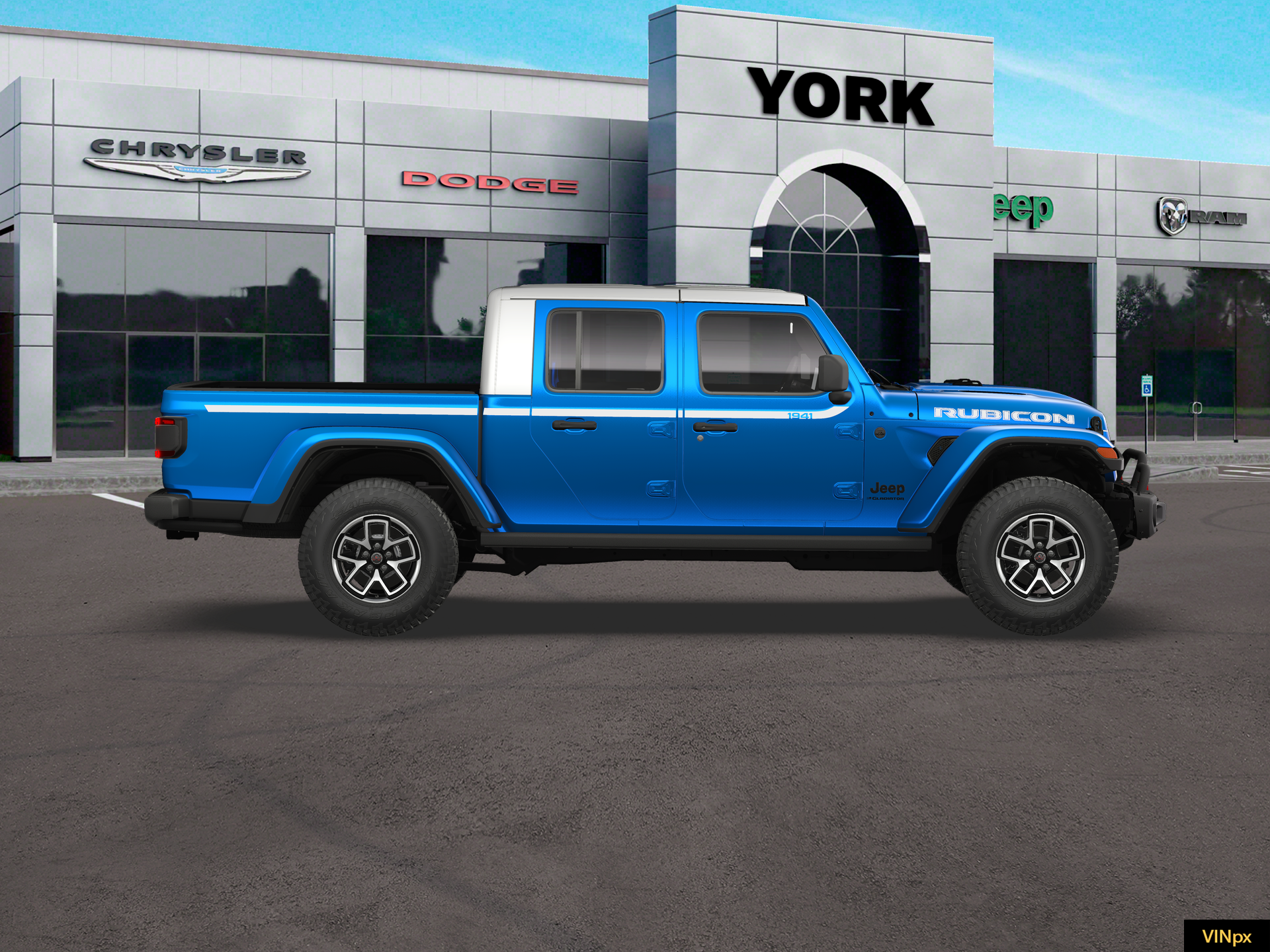 New 2026 Hydro Blue Pearl-Coat Exterior Paint Jeep Rubicon image 21