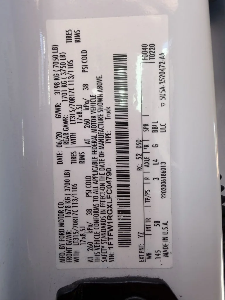 Used 2020 White Ford Raptor image 28