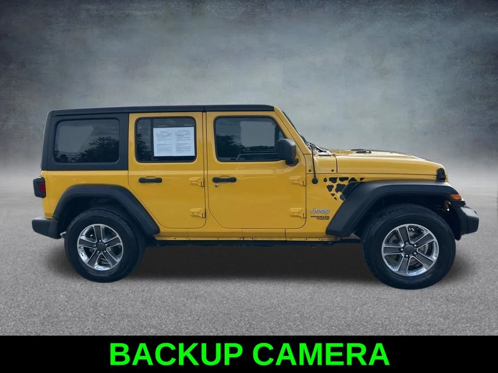 Certified Used 2020 Yellow Jeep Unlimited Sport S image 4