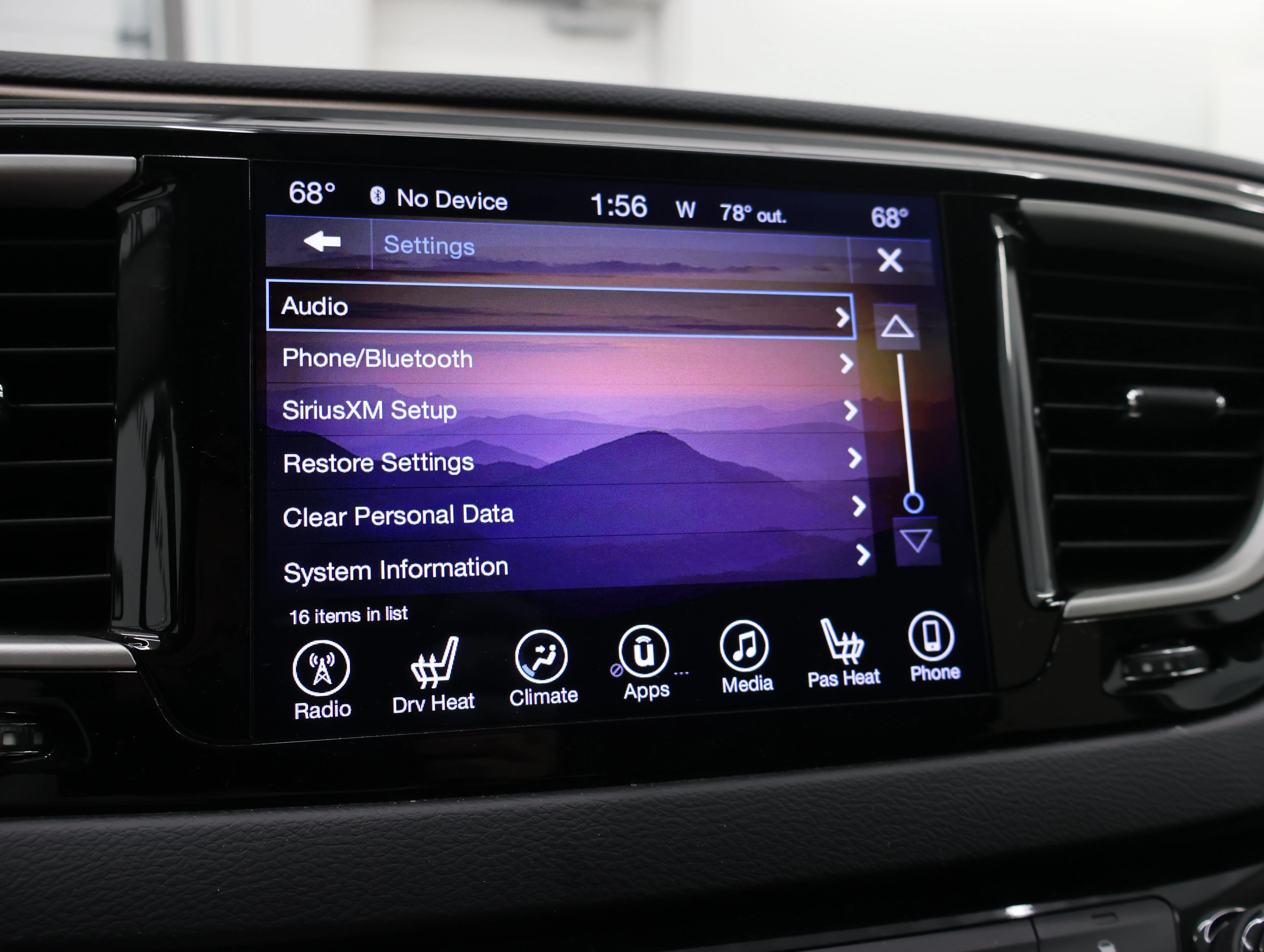 Used 2017 Jazz Blue Pearlcoat Chrysler Touring L image 58