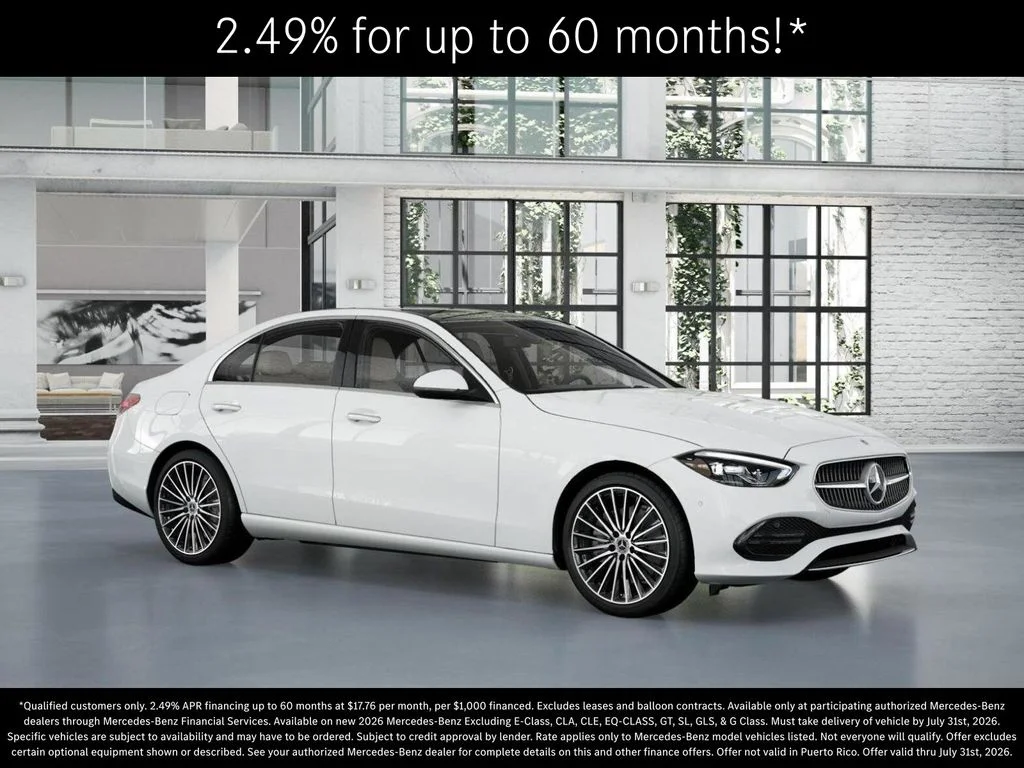 New 2026 Polar White Mercedes-Benz C 300 image 12