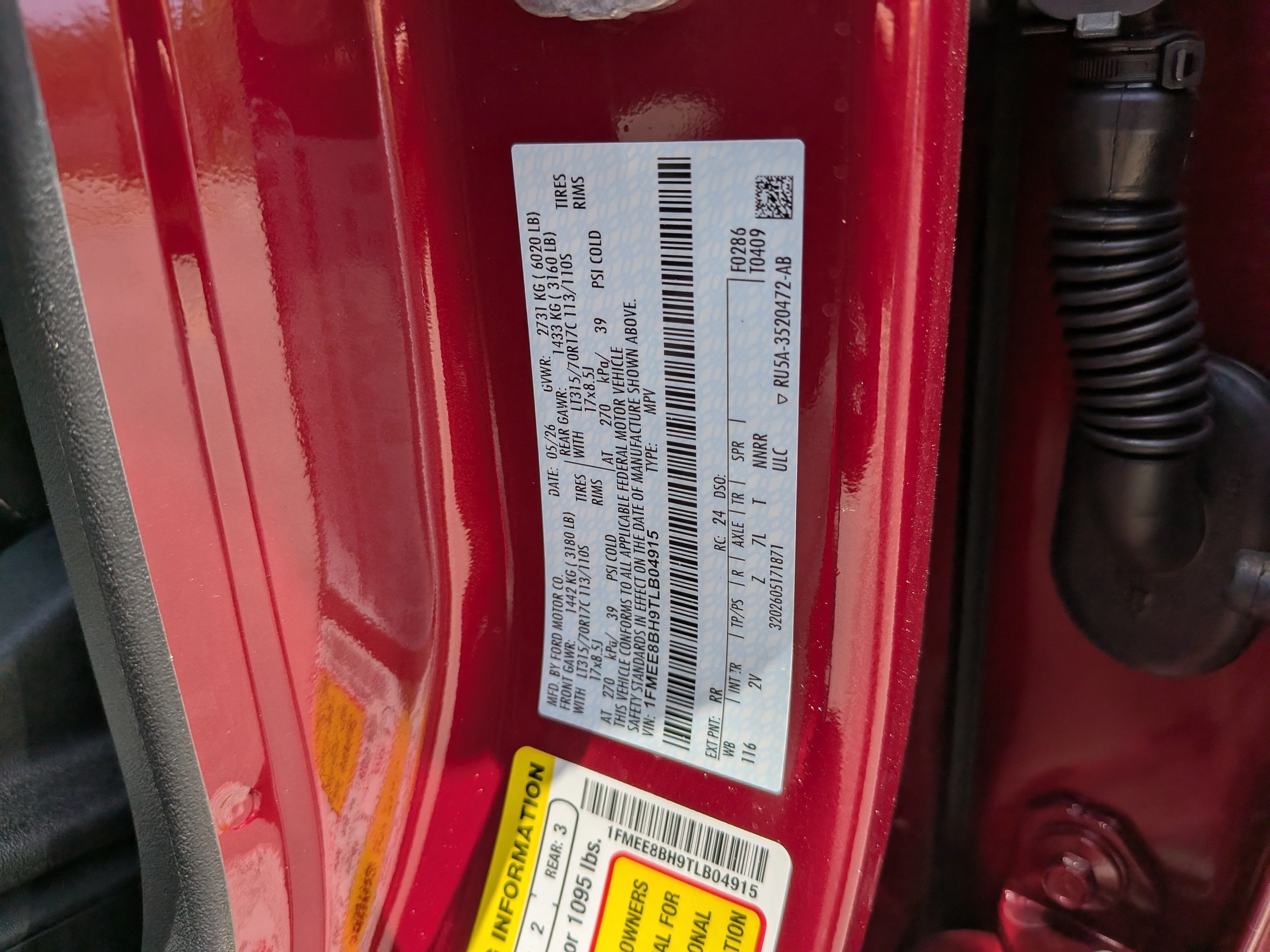 New 2026 Ruby Red Metallic Tinted Clearcoat Ford Outer Banks® image 31