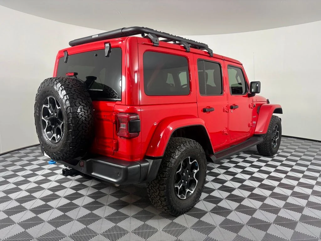Used 2022 Red Jeep Unlimited Sahara 4xe image 8