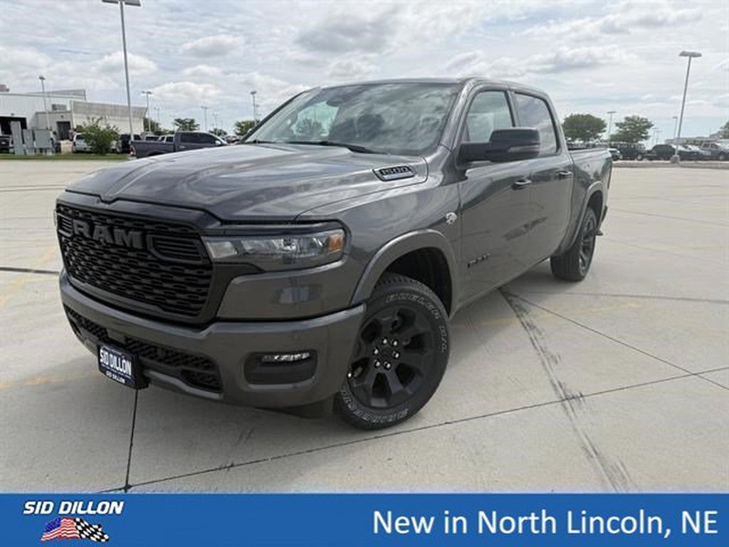 New 2026 Granite Crystal Metallic Clear-Coat Exterior Paint RAM Big Horn Crew Cab 4x4 5