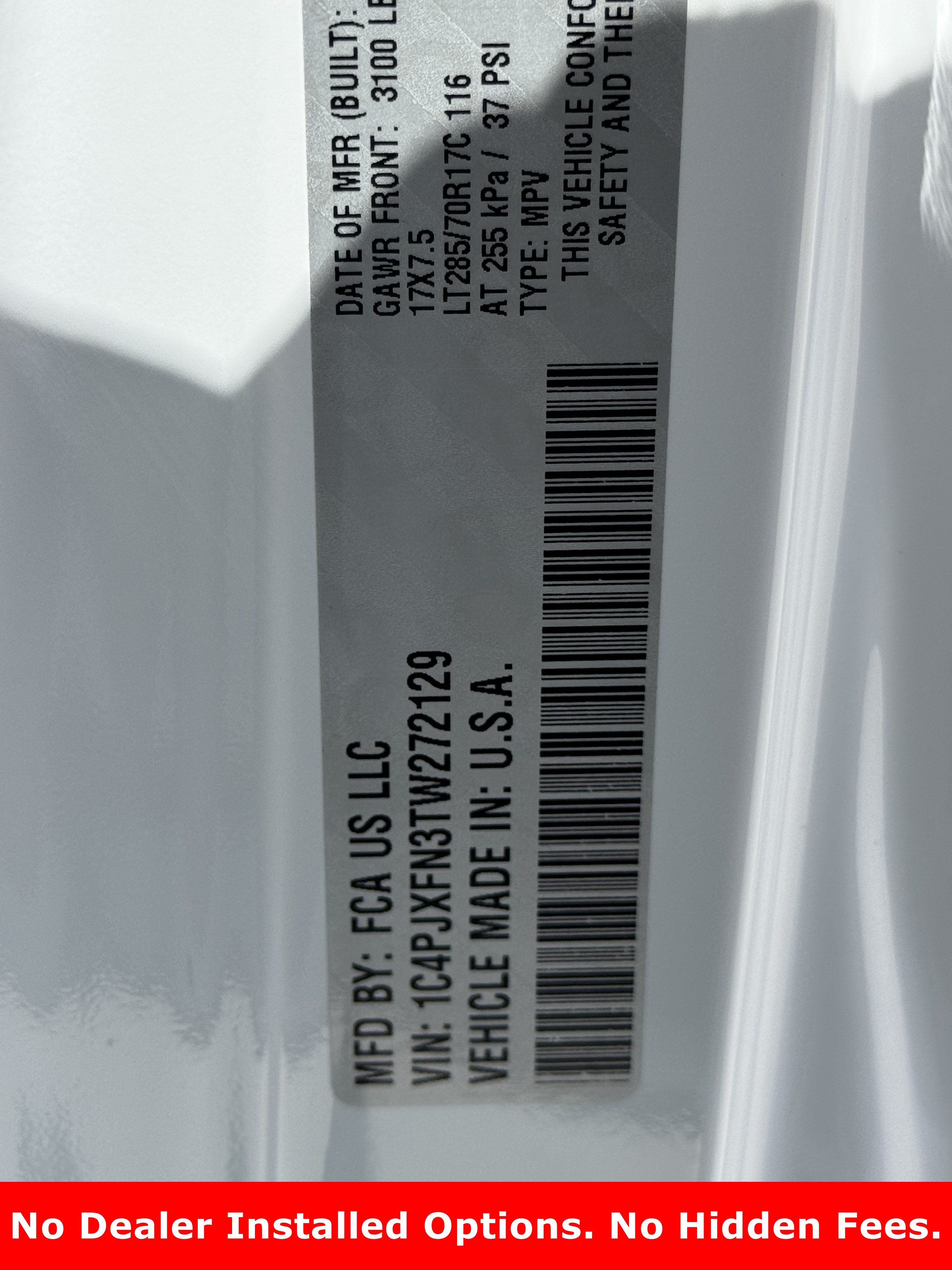 New 2026 Bright White Clear-Coat Exterior Paint Jeep Rubicon image 21