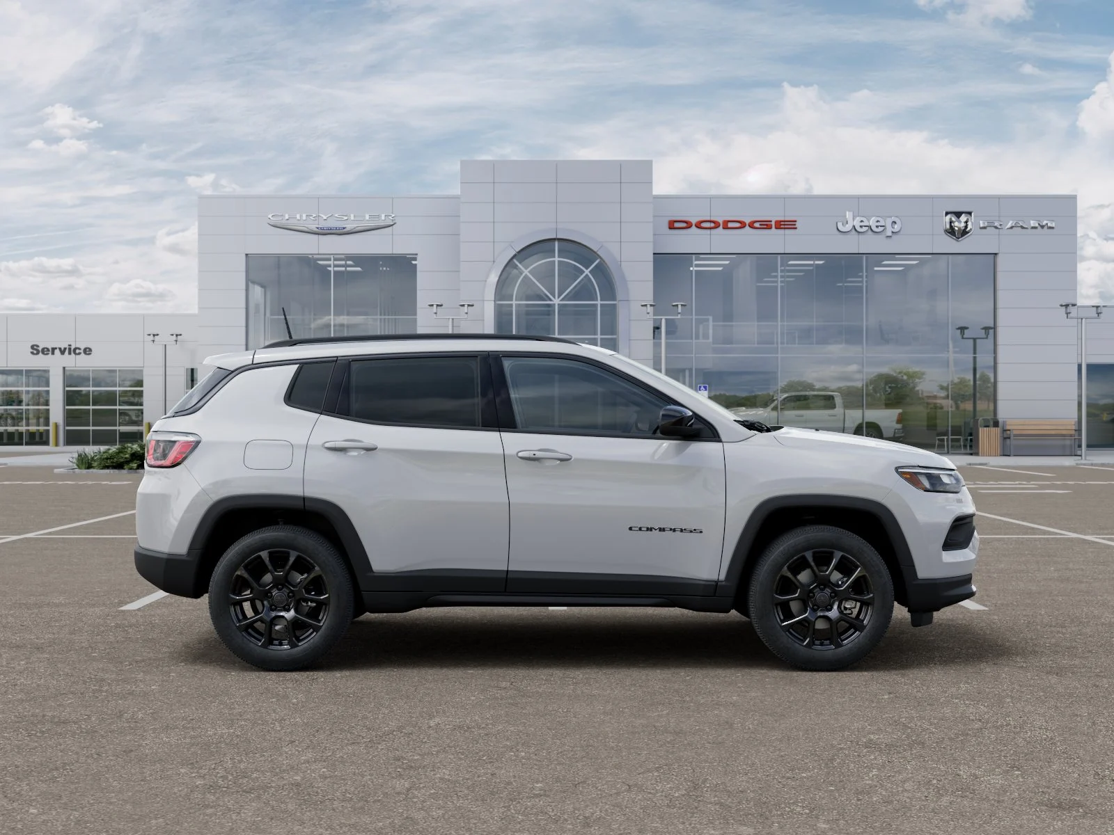 New 2026 Bright White Clear-Coat Exterior Paint Jeep Latitude image 48