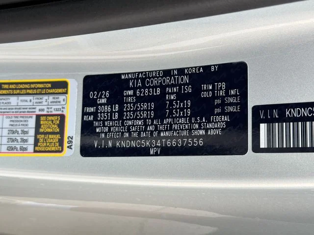 New 2026 White Kia EX image 27