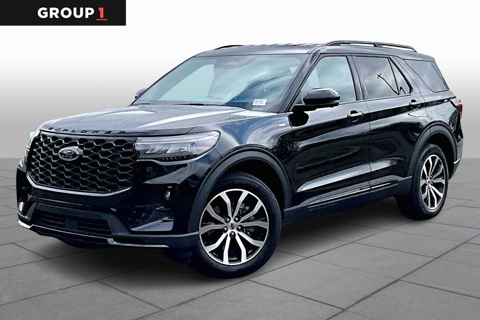 Agate Black Metallic 2025 Ford Explorer ST-Line AWD SUV / Crossover All-Wheel Drive