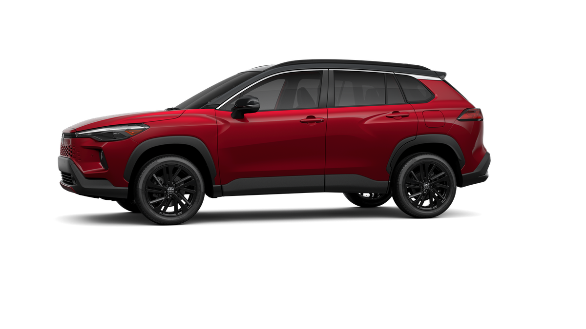 New 2026 Soul Red Crystal  with Jet Black roof Toyota Hybrid XSE image 3