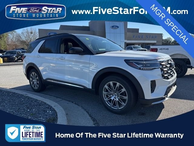 New 2026 Star White Metallic Tri-Coat Ford Platinum image 2