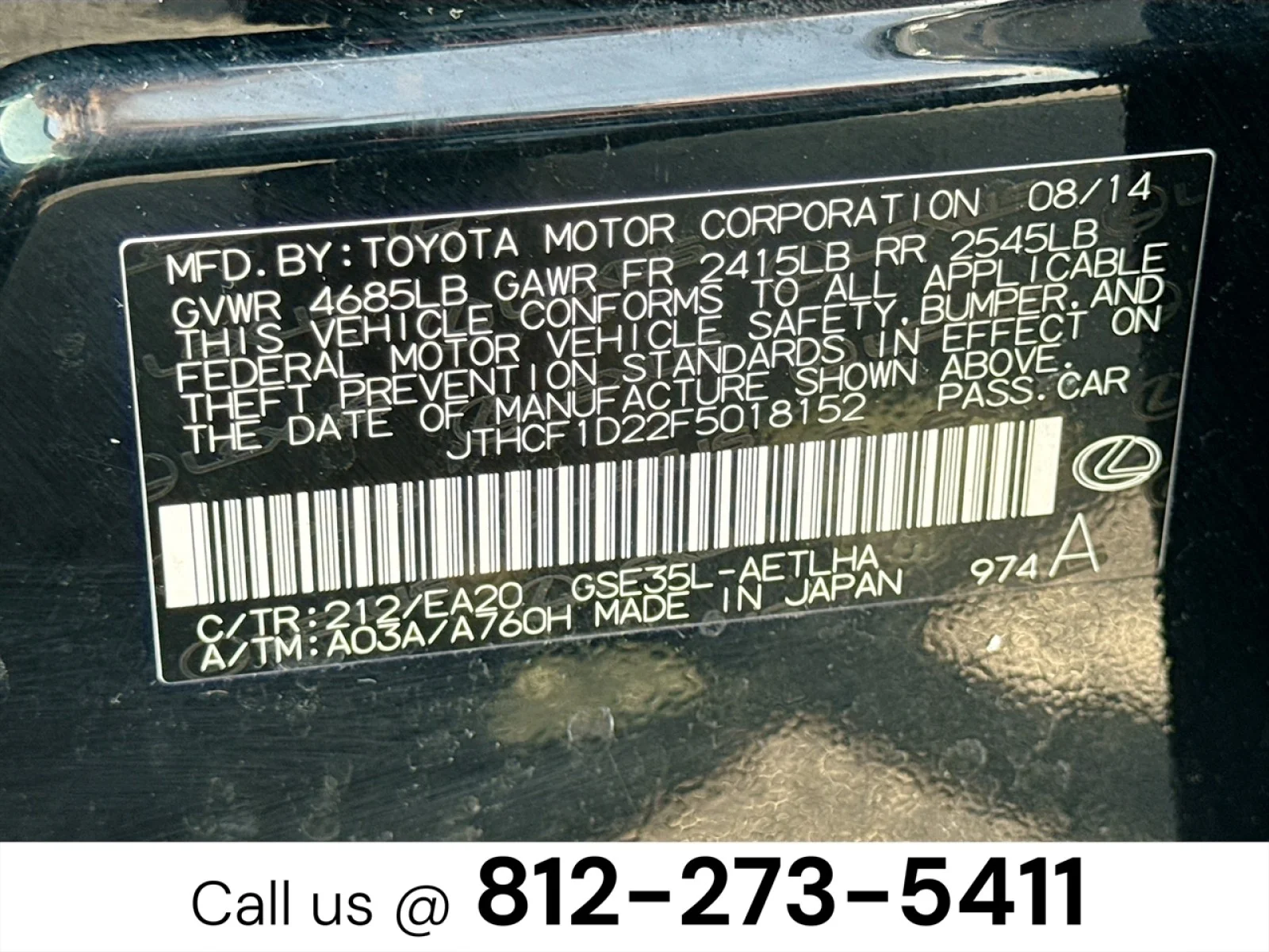 Used 2015 Black Lexus Crafted Line image 32