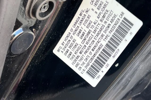 Used 2019 Black Honda EX image 32