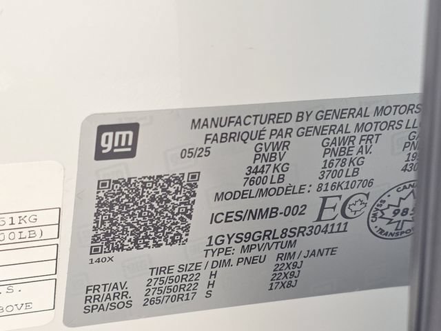 Used 2025 Crystal White Tricoat Cadillac Sport Platinum image 10
