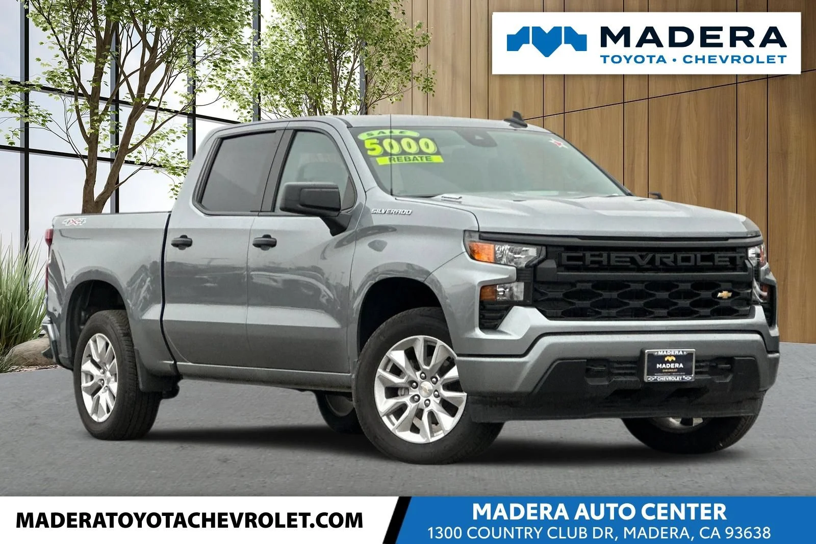 Used 2024 Sterling Gray Metallic Chevrolet Custom image 1