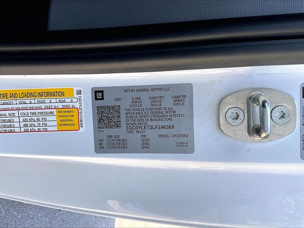 Used 2020 Summit White Chevrolet Work Truck image 34