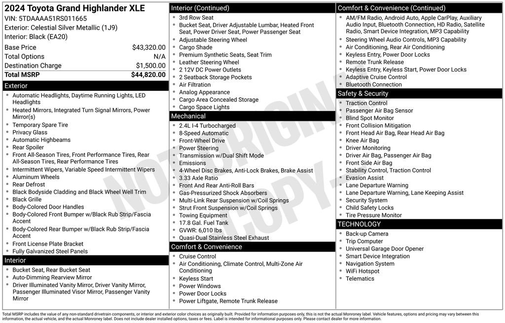 Used 2024 Silver Toyota XLE image 6