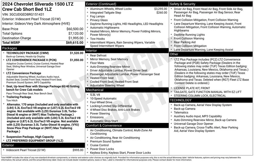 2024 Chevrolet Silverado 1500 LTZ 4X4 Crew Cab Short Box's photo