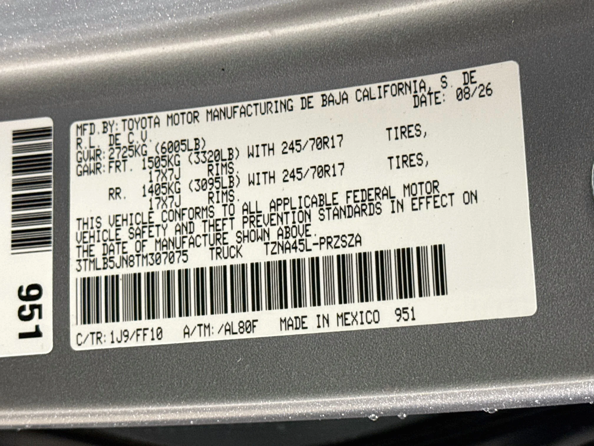 New 2026 Celestial Silver Metallic Toyota SR5 image 29