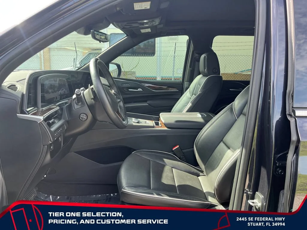 Used 2024 Galactic Gray Metallic Cadillac Premium Luxury image 12
